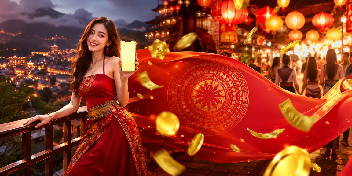 Chợ đêm Sa Pa với người dùng kiểm tra cashback bonus và giải thưởng trên điện thoại